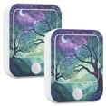 thumbnail image 1 of Yayeee 2-Pack Plug in LED Night Lights with Light Sensors Motion Detectors, Moonlight Forest, 1 of 7