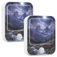 thumbnail image 1 of Yayeee 2-Pack Plug in LED Night Lights with Light Sensors Motion Detectors, Moonlight Mountain, 1 of 7