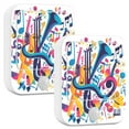 thumbnail image 1 of Yayeee 2-Pack Plug in LED Night Lights with Light Sensors Motion Detectors, Musical Pattern, 1 of 7