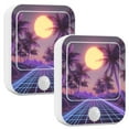 thumbnail image 1 of Yayeee 2-Pack Plug in LED Night Lights with Light Sensors Motion Detectors, Night Purple Road, 1 of 7