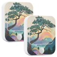 thumbnail image 1 of Yayeee 2-Pack Plug in LED Night Lights with Light Sensors Motion Detectors, Pine Tree Rainbow, 1 of 7