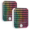 thumbnail image 1 of Yayeee 2-Pack Plug in LED Night Lights with Light Sensors Motion Detectors, Pink Block Pattern, 1 of 7