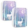 thumbnail image 1 of Yayeee 2-Pack Plug in LED Night Lights with Light Sensors Motion Detectors, Purple Night Deer, 1 of 7