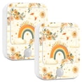 thumbnail image 1 of Yayeee 2-Pack Plug in LED Night Lights with Light Sensors Motion Detectors, Retro Rainbow, 1 of 7