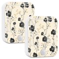 thumbnail image 1 of Yayeee 2-Pack Plug in LED Night Lights with Light Sensors Motion Detectors, Small Black Flowers, 1 of 7