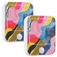 thumbnail image 1 of Yayeee 2-Pack Plug in LED Night Lights with Light Sensors Motion Detectors, Stripes Pattern, 1 of 7