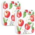 thumbnail image 1 of Yayeee 2-Pack Plug in LED Night Lights with Light Sensors Motion Detectors, White Apple Pattern, 1 of 7