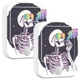 thumbnail image 1 of Yayeee 2-Pack Plug in LED Night Lights with Light Sensors Motion Detectors, White Skeleton, 1 of 7