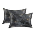 thumbnail image 1 of Yayeee Pillowcase King Size Set of 2 Satin Wrinkle Resistant Envelope Pillow Case, Gray Sky Pattern, 1 of 8