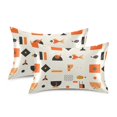 thumbnail image 1 of Yayeee Pillowcase King Size Set of 2 Satin Wrinkle Resistant Envelope Pillow Case, Minimalist Geometric Pattern, 1 of 8