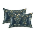 thumbnail image 1 of Yayeee Pillowcase King Size Set of 2 Satin Wrinkle Resistant Envelope Pillow Case, Shadowy Forest Pattern, 1 of 8