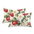thumbnail image 1 of Yayeee Pillowcase King Size Set of 2 Satin Wrinkle Resistant Pillow Case, Apple Leaves Pattern, 1 of 7