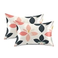 thumbnail image 1 of Yayeee Pillowcase King Size Set of 2 Satin Wrinkle Resistant Pillow Case, Black Retro Flower, 1 of 7