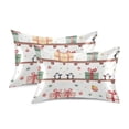 thumbnail image 1 of Yayeee Pillowcase King Size Set of 2 Satin Wrinkle Resistant Pillow Case, Christmas Gift Train, 1 of 8