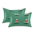 thumbnail image 1 of Yayeee Pillowcase King Size Set of 2 Satin Wrinkle Resistant Pillow Case, Christmas Trees, 1 of 8