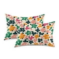 thumbnail image 1 of Yayeee Pillowcase King Size Set of 2 Satin Wrinkle Resistant Pillow Case, Floral Blooms, 1 of 8