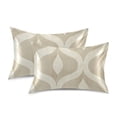 thumbnail image 1 of Yayeee Pillowcase King Size Set of 2 Satin Wrinkle Resistant Pillow Case, Light Brown Pattern, 1 of 7