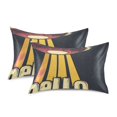 thumbnail image 1 of Yayeee Pillowcase King Size Set of 2 Satin Wrinkle Resistant Pillow Case, Red UFO, 1 of 7