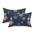 thumbnail image 1 of Yayeee Pillowcase Queen Size Set of 2 Satin Wrinkle Resistant Envelope Pillow Case, Starry Fireworks Pattern, 1 of 8