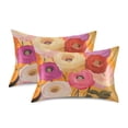 thumbnail image 1 of Yayeee Pillowcase Queen Size Set of 2 Satin Wrinkle Resistant Pillow Case, Abstract Floral, 1 of 8