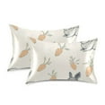 thumbnail image 1 of Yayeee Pillowcase Queen Size Set of 2 Satin Wrinkle Resistant Pillow Case, Adorable Bunnies, 1 of 8