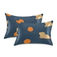 thumbnail image 1 of Yayeee Pillowcase Queen Size Set of 2 Satin Wrinkle Resistant Pillow Case, Blue Capybaras, 1 of 8