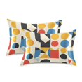 thumbnail image 1 of Yayeee Pillowcase Queen Size Set of 2 Satin Wrinkle Resistant Pillow Case, Blue Geometric, 1 of 7