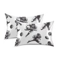 thumbnail image 1 of Yayeee Pillowcase Queen Size Set of 2 Satin Wrinkle Resistant Pillow Case, Football Player Pattern, 1 of 8