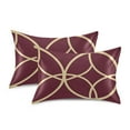 thumbnail image 1 of Yayeee Pillowcase Queen Size Set of 2 Satin Wrinkle Resistant Pillow Case, Red Circles, 1 of 8
