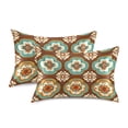 thumbnail image 1 of Yayeee Pillowcase Queen Size Set of 2 Satin Wrinkle Resistant Pillow Case, Retro Blossom Flower, 1 of 8