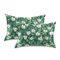 thumbnail image 1 of Yayeee Pillowcase Queen Size Set of 2 Satin Wrinkle Resistant Pillow Case, Small White Flowers, 1 of 8