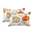 thumbnail image 1 of Yayeee Pillowcase Standard Size Set of 2 Soft and Smooth Wrinkle Resistant Pillow Case Soft Envelop Closure Fall Pumpkins Day Pattern Cover Bedroom Decor, 1 of 7