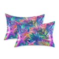 thumbnail image 1 of Yayeee Pillowcase Standard Size Set of 2 Satin Wrinkle Resistant Envelope Pillow Case, Colorful Starfish, 1 of 8