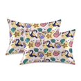thumbnail image 1 of Yayeee Pillowcase Standard Size Set of 2 Satin Wrinkle Resistant Envelope Pillow Case, Cute Cartoon Pattern, 1 of 8