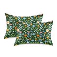thumbnail image 1 of Yayeee Pillowcase Standard Size Set of 2 Satin Wrinkle Resistant Envelope Pillow Case, Flourish Flowers Pattern, 1 of 8