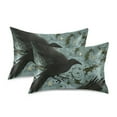 thumbnail image 1 of Yayeee Pillowcase Standard Size Set of 2 Satin Wrinkle Resistant Envelope Pillow Case, Mystic Crows Pattern, 1 of 8