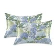 thumbnail image 1 of Yayeee Pillowcase Standard Size Set of 2 Satin Wrinkle Resistant Envelope Pillow Case, Vibrant Hydrangeas Pattern, 1 of 8
