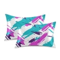 thumbnail image 1 of Yayeee Pillowcase Standard Size Set of 2 Satin Wrinkle Resistant Pillow Case, Abstract Drawing, 1 of 8
