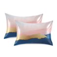 thumbnail image 1 of Yayeee Pillowcase Standard Size Set of 2 Satin Wrinkle Resistant Pillow Case, Abstract Painting, 1 of 7