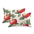 thumbnail image 1 of Yayeee Pillowcase Standard Size Set of 2 Satin Wrinkle Resistant Pillow Case, Apples Flower Pattern, 1 of 7