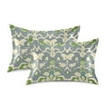 thumbnail image 1 of Yayeee Pillowcase Standard Size Set of 2 Satin Wrinkle Resistant Pillow Case, Beige Floral, 1 of 8