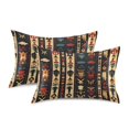 thumbnail image 1 of Yayeee Pillowcase Standard Size Set of 2 Satin Wrinkle Resistant Pillow Case, Beige Geometric, 1 of 8