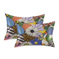 thumbnail image 1 of Yayeee Pillowcase Standard Size Set of 2 Satin Wrinkle Resistant Pillow Case, Blue Floral, 1 of 8