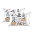 thumbnail image 1 of Yayeee Pillowcase Standard Size Set of 2 Satin Wrinkle Resistant Pillow Case, Blue Magical Halloween, 1 of 7