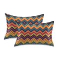 thumbnail image 1 of Yayeee Pillowcase Standard Size Set of 2 Satin Wrinkle Resistant Pillow Case, Brown Geometric, 1 of 8