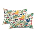 thumbnail image 1 of Yayeee Pillowcase Standard Size Set of 2 Satin Wrinkle Resistant Pillow Case, Cartoon Animals, 1 of 8