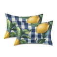 thumbnail image 1 of Yayeee Pillowcase Standard Size Set of 2 Satin Wrinkle Resistant Pillow Case, Cartoon Beige Lemon, 1 of 7