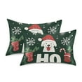 thumbnail image 1 of Yayeee Pillowcase Standard Size Set of 2 Satin Wrinkle Resistant Pillow Case, Christmas Dog, 1 of 8