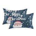 thumbnail image 1 of Yayeee Pillowcase Standard Size Set of 2 Satin Wrinkle Resistant Pillow Case, Christmas Santa, 1 of 8