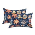 thumbnail image 1 of Yayeee Pillowcase Standard Size Set of 2 Satin Wrinkle Resistant Pillow Case, Christmas Splendor, 1 of 8